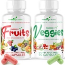 Kasdien Fruits and Veggies Addition - 180 kapsulės 30 dienų, Non GMO & Gluten Free Superfood su Natural Vitaminai - Powered by Plants, 2-Pack