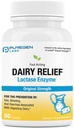 Puregen Labs Dairy Relief Natural Fast Active Lactase Ferzyme 3000 FCC, Laktozės netoleravimas piliulės 90 kapsulės