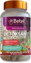 Betel Natural Detoxsan Capsules Total Detox Cleanse sveiki kepenys ir Colon - 1500 mg vienam serviravimui