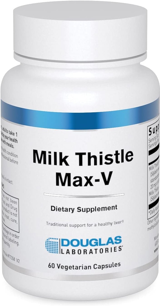 Douglas Laboratories Milk Thistle Max- V Româ124; Standartinis augalinis ekstraktas kepenų palaikymui