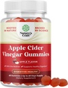 Apple Cider Actas Gummies Weight Loss - Cleanse & Detox Gummies - Gut Health, Bloating & Energy Support - ACV Chews su B12 Vitaminas, B6 & Granatų geriau metabolizmas - 60 Skaičiavimas