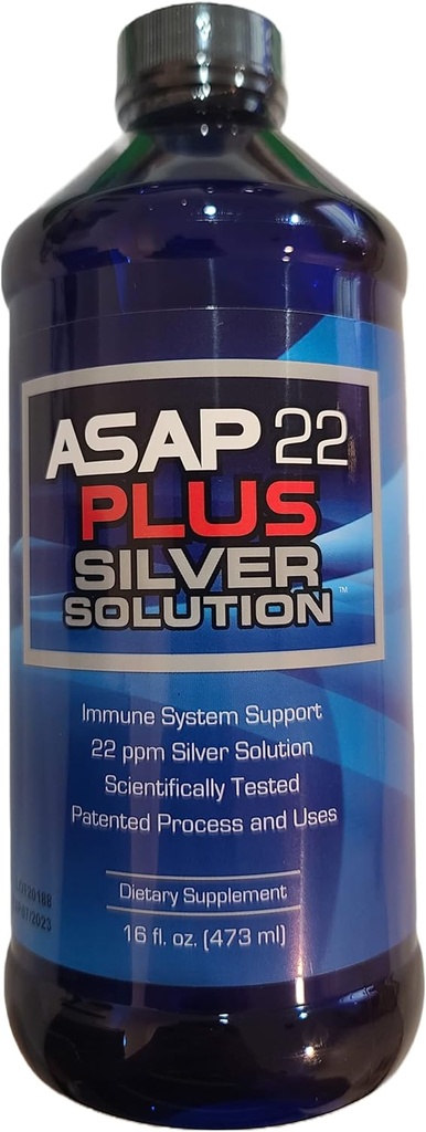 American Biotech Labs - ASAP 22 plius Silver Solution - Imuninė sistemos parama, 22 ppm Silver Solution Dieta - (16 oz)