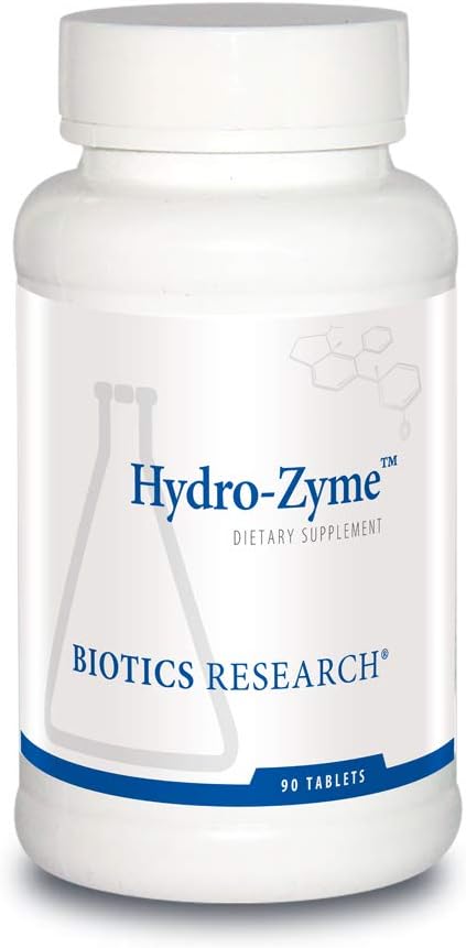 Biotics Research Hydro- Zyme Digestive Support, Sudėtyje yra betaine Hydrochloride, Palaiko sveiką skrandžio pH 90 Tabletes