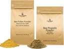 PURE ORIGINAL INGREDIENTS Bee Pollen milteliai ir Bee Propolis milteliai Bundle, 1 LB Kiekvienas, No Filers, Lab Patikrinta