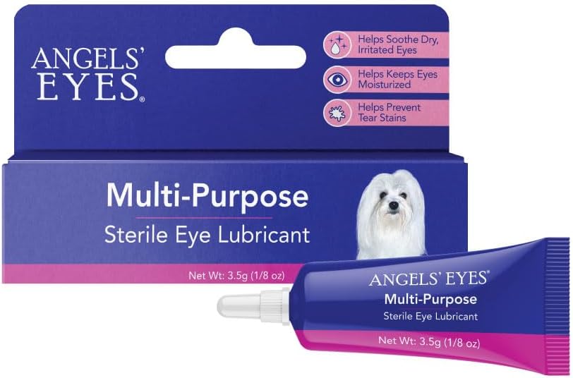 ANGELS' EYES Multi-Purpose Sterile Eye Lubricant | Soothes Dry Irritated Eyes | Safe for Dogs and Cats | Moisturize and Relieves Dry, Itchy Eyes | Tears and Discharge | 3.5g