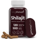 Shilajit Pure Himalayan Extract 500mg with 15% Fulvic Acid 500mg - 120 Vegetarian Capsules, 4 Month Supply, Organic Supplement for Vitality & Mental Clarity, Made in USA, Gluten Free, Non-GMO