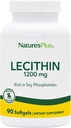 NaturesPlus Lecitin - 1200 mg, 90 Softgels - Turtingas Soy Phosphatides - Gluten Free - 90 Servings