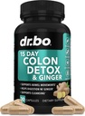 Colon Cleanser Detox už svorio flush - 15 Dienos Colon Cleanse piliulės su imbieras - greitai natūralus lakas, vidurių užkietėjimas paramos, Bowel Judėjimo papildai žarnyno pilvo pūtimas Gut Loss parama