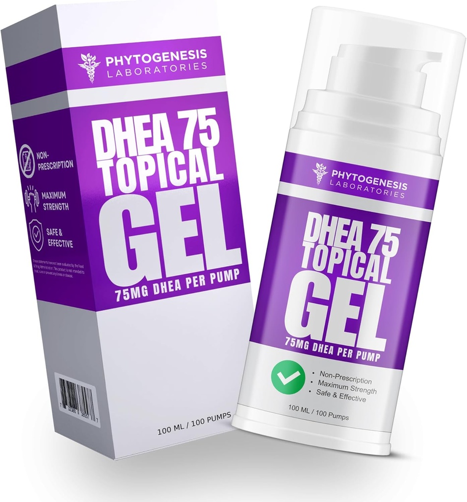 DHEA 75 - 75 mg DHEA vienam siurbliui - Sveiko senėjimo skatinimas, sveika nuotaika, imuninė parama, subalansuoti lygiai ir bendra sveikata - vieno mėnesio tiekimas (1)