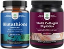 Pure L Glutationas ir Multi Collagen baltymo milteliai - Keto hydrolyced Collagen Peptides Plaukų oda ir nagai Vitamis