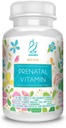 ACTIF Organic Prenatal Vitaminas su 25 + Organiniai vitaminai, 100% Natūralus, DHA, EPA, Omega 3, ir organinis žolinis mišinys - Non- GMO, 90 Count