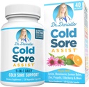 Geriausia šalta Sore priedas su Lysine ir Lemon Balm - Dr. Danielle Cold Sore Assist - 120 Capsules