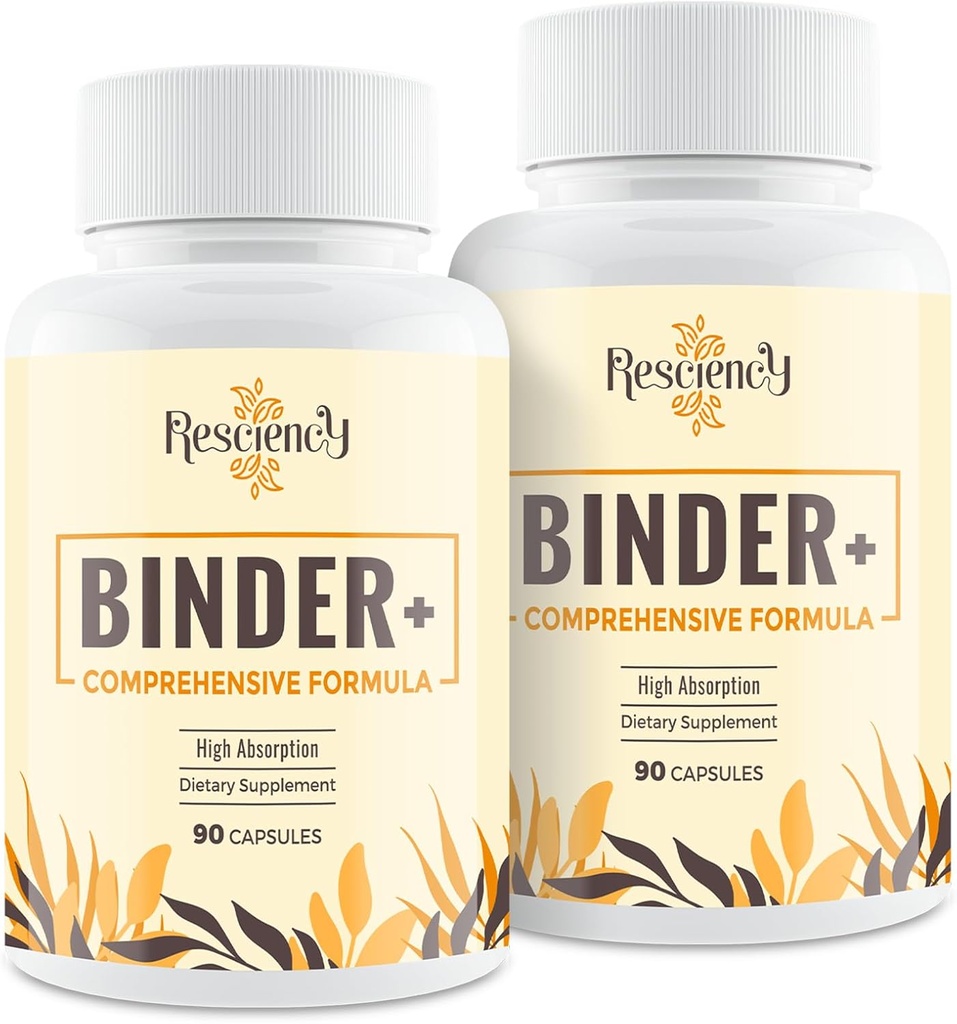Detox Binder Priedas - Aktyvuota Charcol, Zeolite, Bentonite Clay, Milk Thistle, Proprinet Blends - Lilise & Gut, Max Absorption, 180 Vegan Capsules
