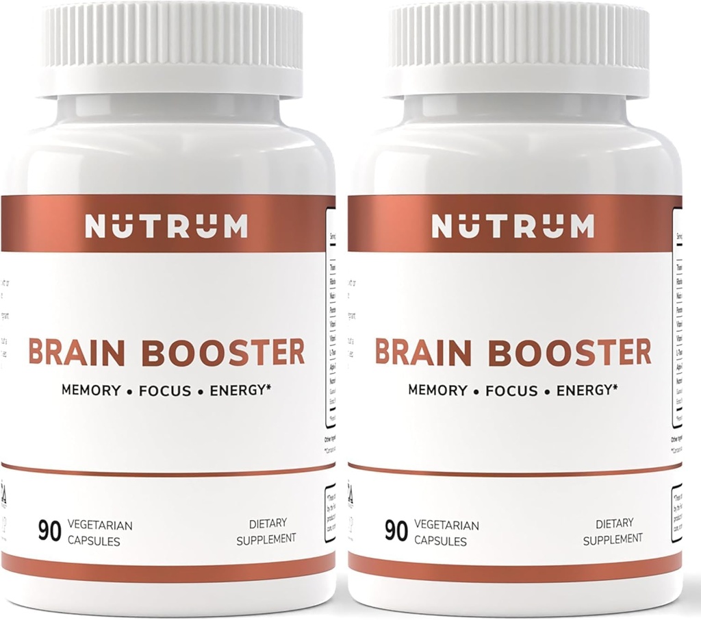 Brain Booster priedas - Smegenų galios Nootropinis papildas - smegenų tabletes dėmesio, atminties, aiškumo, energijos ir geriau koncentracija su Alpha- GPC, L-Theanine, Rhodiola, Ginseng, Guarana (Paketas 2)