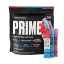PRIME HYDRATION+ Sticks Variety Pack | Hydration Powder Single Serve Sticks | Electrolyte Powder On The Go | Low Sugar | Caffeine-Free | Vegan | 30 Sticks