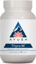 Ayush Herbs Thyro- M - Skydliaukės parama moterims ir vyrams, skydliaukės sveikata, skydliaukės priežiūra su L Tirozino, Ashwagandha, Kelp, Natural Energy Support - 120 Vegetarinis kapsulės (1 skaičius)