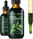 Chlorofilas skysti lašai - Premium Skysti Chlorofilas papildai imuninei paramai, energijos padidėjimas, Digestive Support, Gut & Skin Health - Natūralus & Ne GMO & Vegan Mint Flavored 2fl.oz