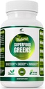 Organic Vegan Super Green Capsules su Ashwagandha - Imuninė parama su visais natūralių maisto produktų Chlorella, Moringa, Spirulina, Turmeric, Kale. Pagerinti Digestion, Padidinti energijos - Detox Pills