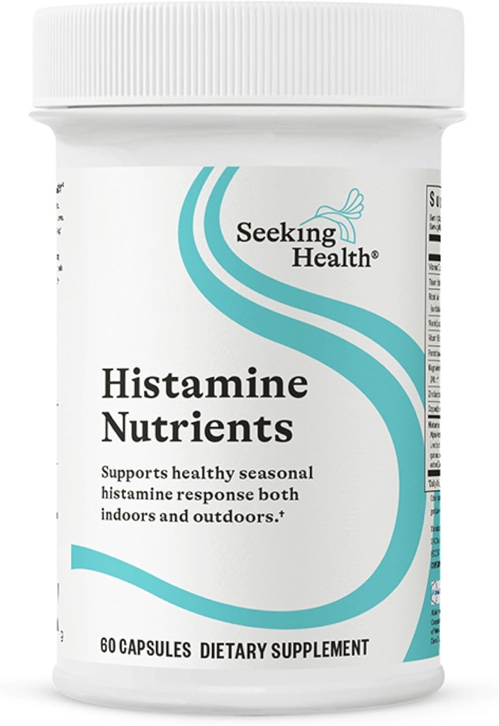 Seeking Health Histamine Nutrients, Formerly Histamine Block Plus, DAO Enzyme Supplement for Histamine Food Intolerance, Supports GI and Digestive Health (60 Capsules)*
