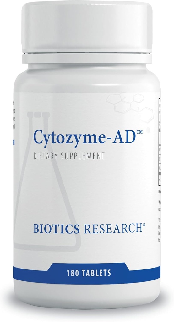 Biotics Research Cytozyme- AD ™ Adnect Adnect for Women & Men- Palaiko sveiką antinksčių funkciją, Normalus energijos lygis & Bendras gerovėje & Promotes Calm - 180 tablečių
