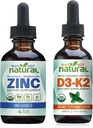 Organic Liquid Zinc and Vitamin D3K2 Drops
