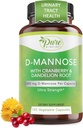 Pure by Nature D-Mannose su gervuogių ir dandelionų šaknimis, 120 Count
