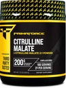 PrimaForce L- Citruline Malate milteliai, Nepalenkiamas Previous Workout Addition, 200 Grams - Didina energiją, Aids Recovers, Pagerina stiprumas - Vegan, Non- GMO