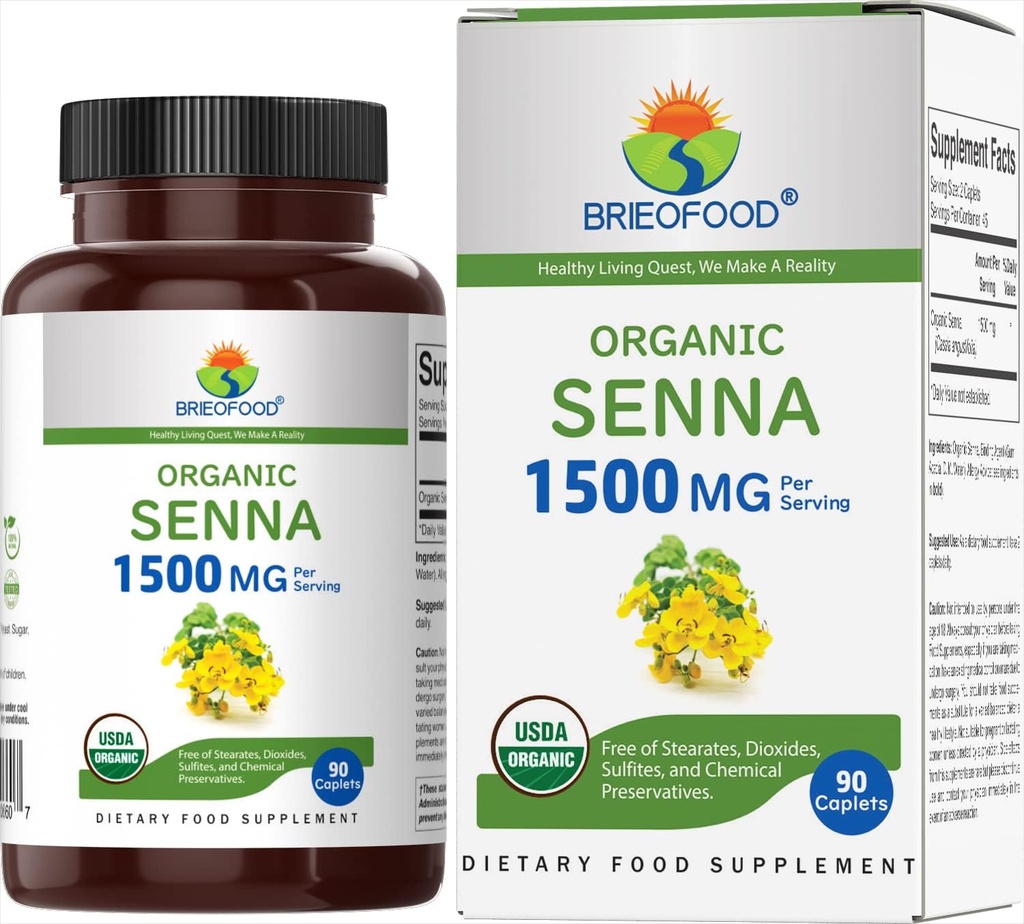 Brieofood Organic Sena 1500mg, 45 Paslaugos, Vegetaras, Gluten Free, 90 Vegetarian Tablets