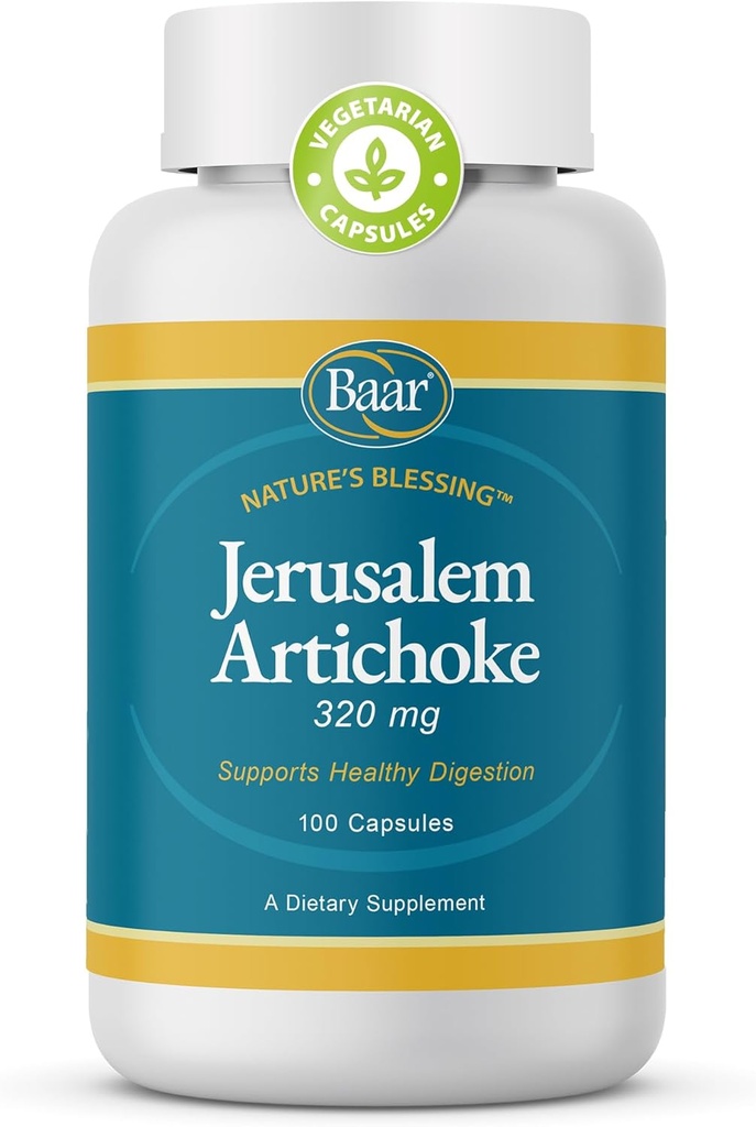 Baar Organic Jeruzalėje Artichoke, 320 mg, 100 kapsulių