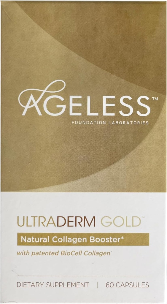 Bevardis UltraDERM Auksas - Natūralus Collagen Booster su BioCell Collagen - 60 Count