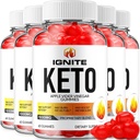 (5 Pack) Ignite Keto ACV Gummies - Advanced Formulės Ignite Keto Plus ACV Gummies Apple Cider Vinact Ignite ACV Dieta Priedas Vyrai (300 Gummies)