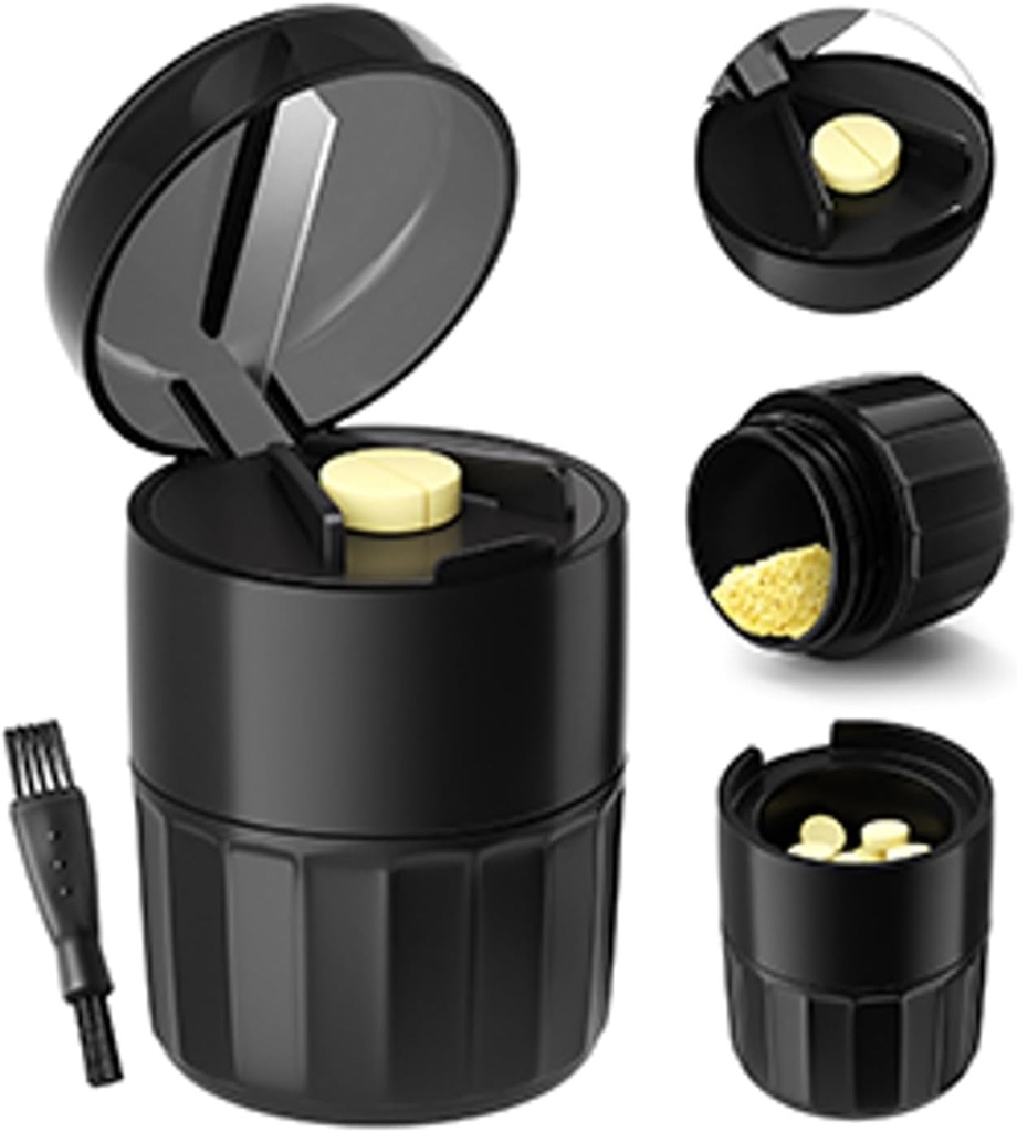 Pill Crusher pider pider Pill Cutter su saugykla Box pill Crushers gyvūnams augintiniams