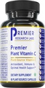 Premier Research Labs Vitaminas C Priedas - Natūralus vitaminas C, Visas maistas Vitaminas C, Eterinis C kompleksas, Pure su bioflavonoidais ir organinėmis sudedamosiomis dalimis - 60 vegetarinių kapsulių