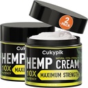 2 Pack Hemp Cream Maksimalus stiprumas - Hemp Oil & Arnica Cream ® Visi natūralūs Instant Menthol 2oz