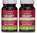 Baziniai prekiniai ženklai Smart Heart Odorless Omega-3 Fish Oil 1000mg - Triple Force EPA & DHA, Non-GMO, Heart & Cognitive Support - 90 Burpless Softgels - 2-Pack
