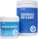 Pet MD Advanced Ear Wipes + Advanced Hip & Joint