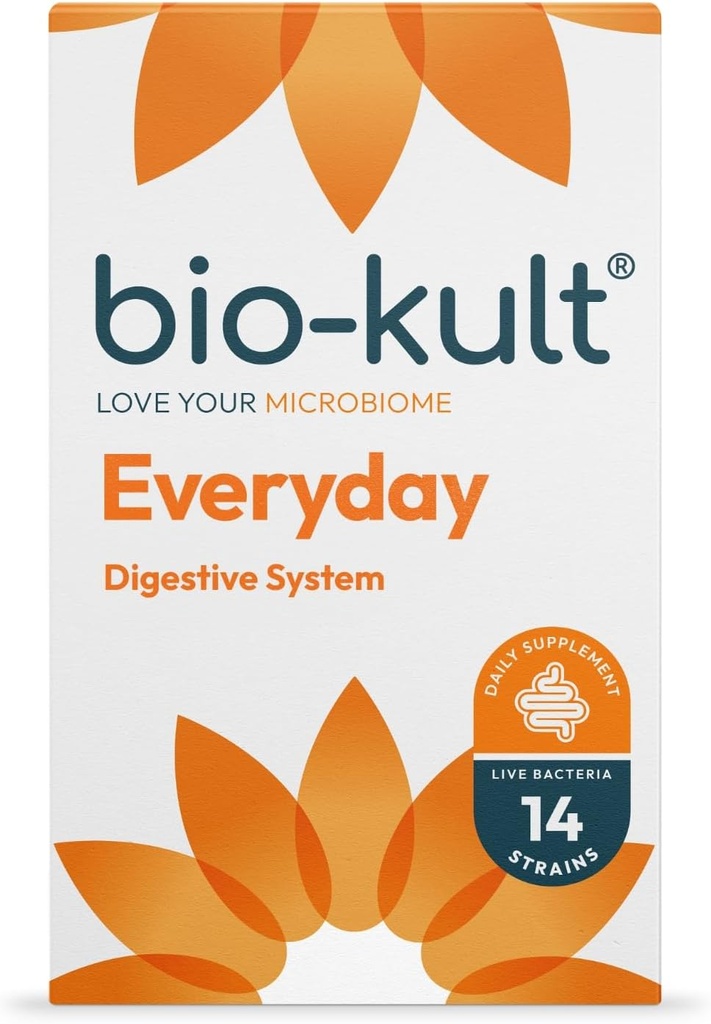 Bio- Kult Everyday Probiotics ® 124; 14 Strips ® 124; Suaugusieji Probiotic Addition ® 124; Non-GMO, Free gluten ® 124; 120 Capsules
