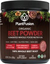 Plantfusion Organic Beet Root Mills - Superfood Beet Addition for support Blood Flow & Circlication - Fermentuota viso maisto mityba - Non-GMO, Vegan, Gluten- Free, 6.34 oz 30 Paslaugos