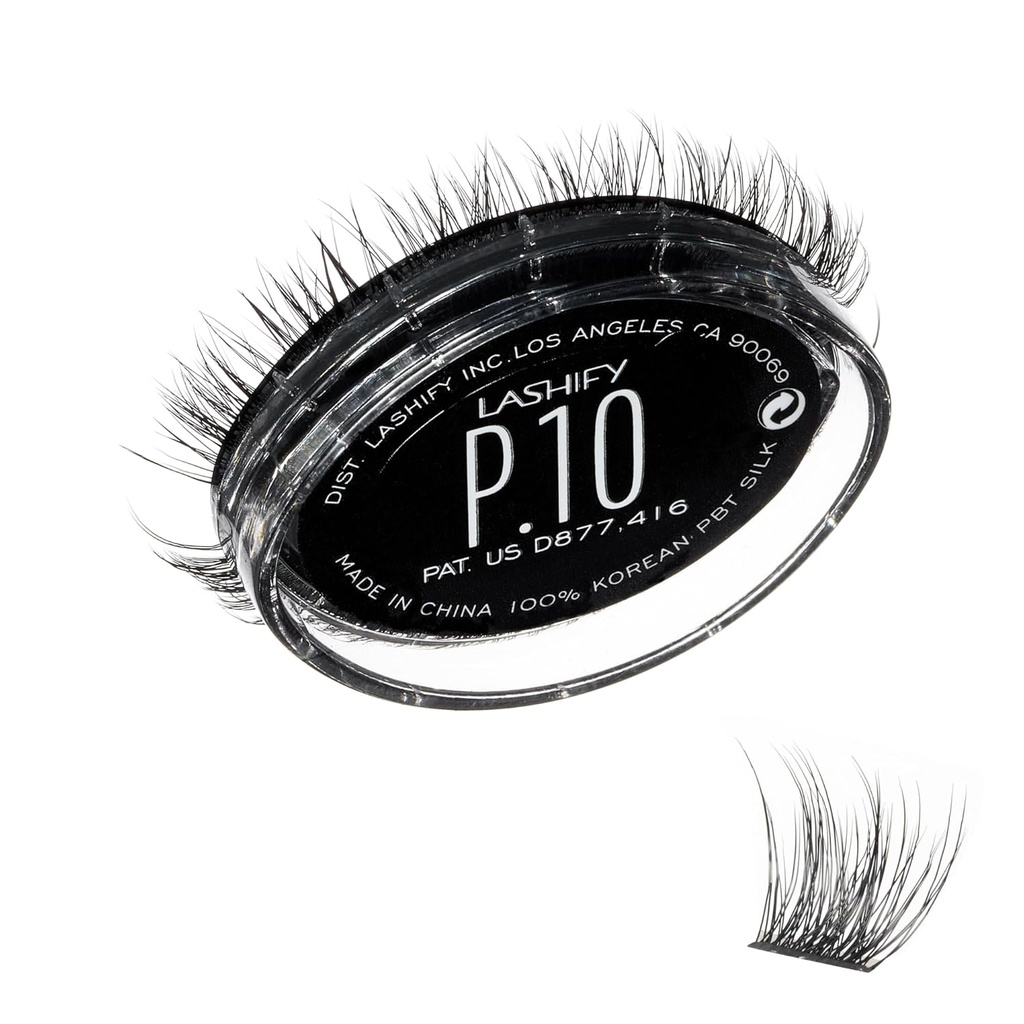 Lashify Plushy 10mm Gossamer Lashes juodai, lengvai DIY False Lashes už Volumative Tačiau dar natūralus žvilgsnis