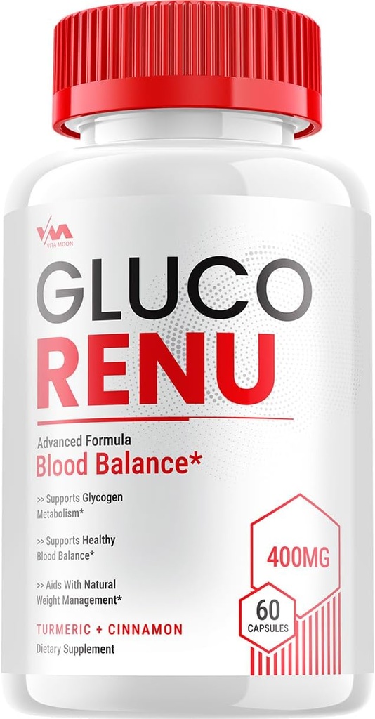 (1 pakuotė) Gluco Renu Priedas, GlucoRenu kapsulė - Advanced Formulės Gluco Renu, GlucoRenu Maksimalus stiprumas Atsiliepimai, 60 kapsulių