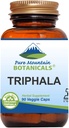 Pure Mountain Botanicals Triphala Capsules 90 Kosher Vegan Caps Dabar su 500mg Ekologiškas mišinys Amla Indijos vaisių