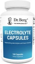 Dr. Berg Electrolyte Capsules - Elektrolyte papildai energijos, ištvermės, ir hidratacija - Cukraus nemokamai, Nr Maltodekstrinas, Keto Friendly - 160 Caps