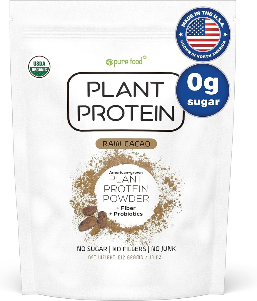 Grynas maistas: Augaliniu pagrindu pagaminti baltymų milteliai su probiotikais (angl. Probiotics) 124; Organiniai, švarūs, visi natūralūs, vegetarai, vegetaras, visas maistas Mitybos priedas be priedų (angl. Keto)