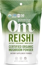 OM MUSHROOM SUPERFOOD Reishi Organic Mushroom Mills, 3.5 Ounce, 50 Servings, Adaptogen, Stress & Immune Support, Superfood Mushroom Addition