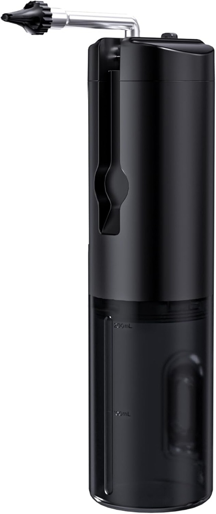 "Premium" ausų vaško šalinimo rinkinys - IPX7 neperšlampamas ausų valymo įrankis su skaidriu LED ekranu, USB įkraunama elektrinė ausų drėkinimo drėkinimo sistema, saugus ir veiksmingas elektrinis Ausų valymo įrankis