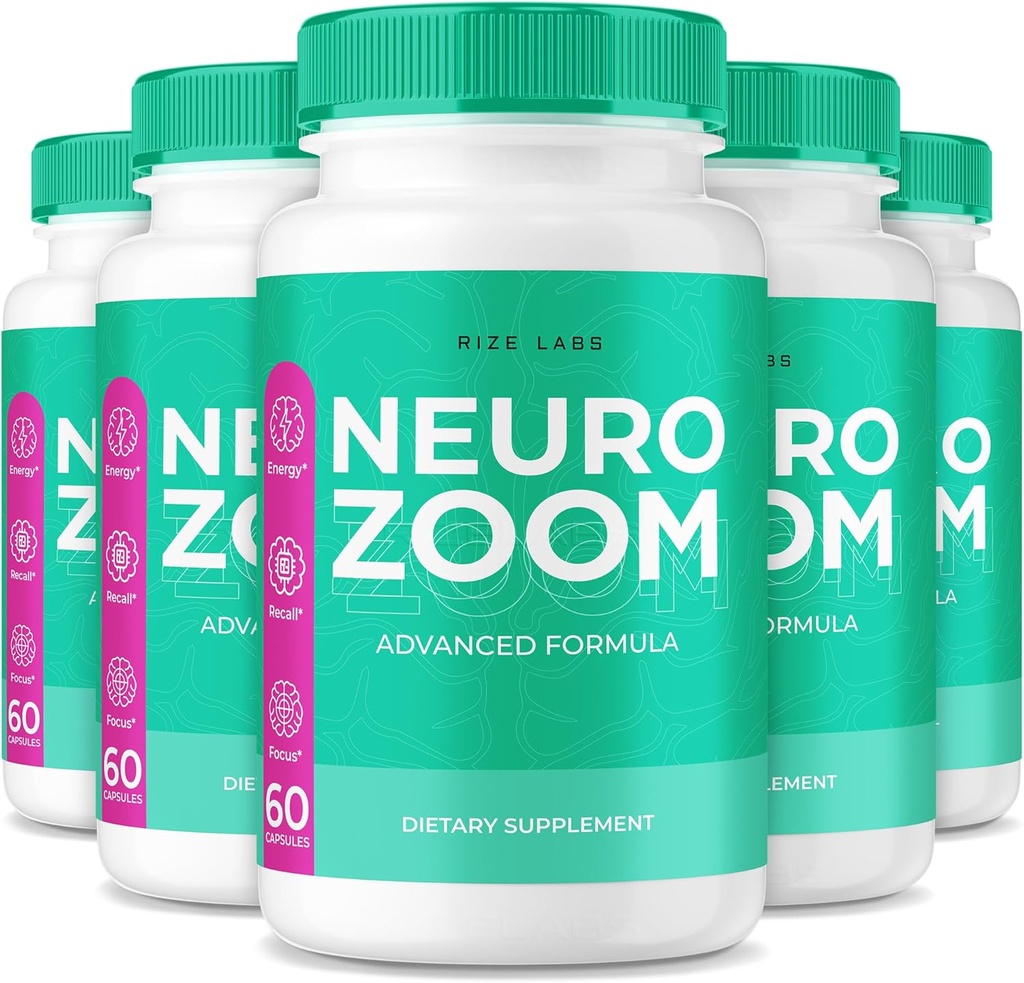 (5 Pack) Neuro Zoom papildas, Neuro Zoom organinė atmintį palaikanti formulė, Neuro Zoom sumažinti neigiamą poveikį smegenų fog, Neuro Zoom naudojamas padidinti atmintį, NeuroZoom Atsiliepimai (300 Capsules)