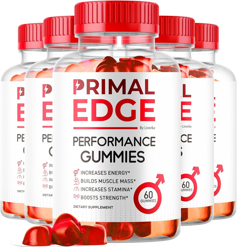 (5 Pack) Practical Edge Mens Gummies, Practical Edge Gummies, Practical Edge Gummies, Practical Edge Advanced Formulės Gummies, Practical Edge Addition Gummy, PrimalEdge support Addition Gummies, 300 Gummies for 5 Months