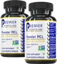 Premier Research Labs Premier HCL - Padeda maistingumo absorbciją & Digiminė funkcija - Sujungti su HCL aktyvatoriaus papildas - Betaine HCL Digestion - 90 Plant- Šaltinio kapsulės
