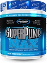 Gaspari Nutrition SuperPump MAX, The Ultimate Pre Workout Powder, Sustained Energy Preworkout, Nitric Oxide Booster, Muscle Growth, Recovery & Replenishes Electrolytes (40 Serving, Blue Raspberry Ice)