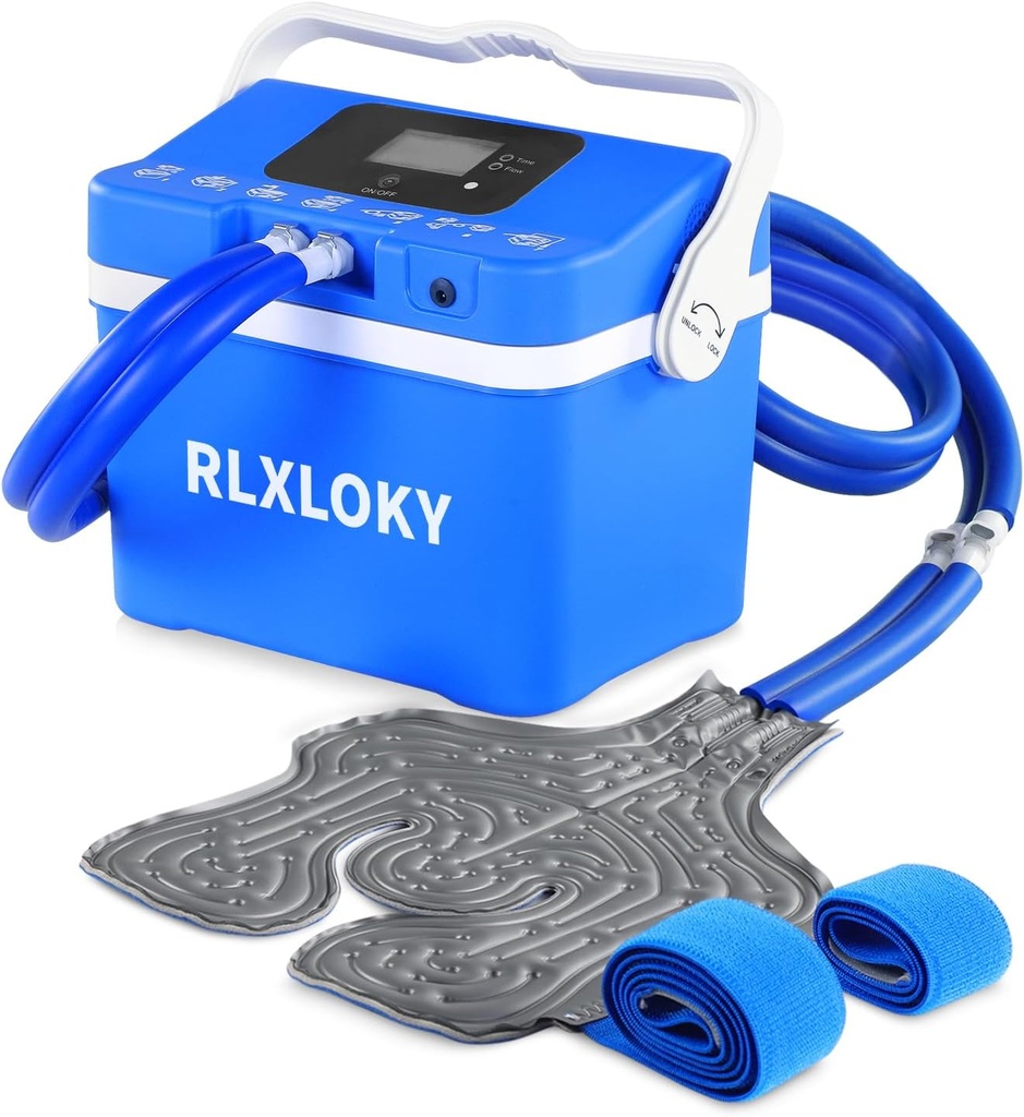 Šaltojo gydymo įrenginys skausmo malšinimui, Šaltojo gydymo sistema su universalaus ledo paketu Kelio, Ankle, Peulder, Atgal, Ice terapijos mašina su skaitmeniniu laiko ir reguliuojamo srauto greičiu